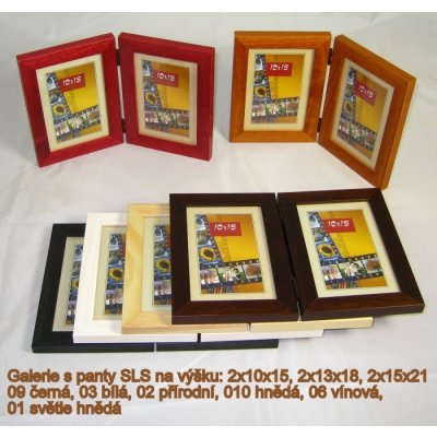 CODEX rám dřevo SLS GALERIE (s pantem) 2x 10x15 na výšku, bílý (003) – Hledejceny.cz