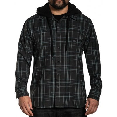 Sullen Dark Tide Hooded flannel – Zboží Mobilmania