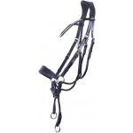 QHP Kožená bezudidlová uzdečka Sunna černá – Zboží Dáma