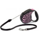 FLEXI Vodítko Safari zebra lanko – Sleviste.cz