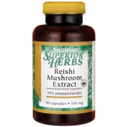 Swanson Reishi Mushroom Extract 500 mg 90 kapslí