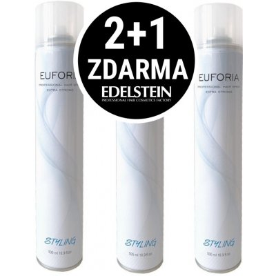 Euforia Styling lak na vlasy extra silný 3 x 500 ml – Zboží Mobilmania