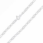 SILVEGO Zlatý řetízek s broušenými očky z bílého zlata FNN1072NGW – Hledejceny.cz