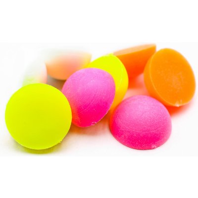 Enterprise Imitace boilies půlené plovoucí 15 mm fluo mix 8 ks – Hledejceny.cz