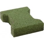 Terrasoft Pryžová zámková dlažba 20 × 16 × 4,3 cm zelená 5 m² – Hledejceny.cz