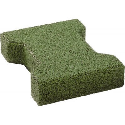 Terrasoft Pryžová zámková dlažba 20 × 16 × 4,3 cm zelená 5 m² – Hledejceny.cz
