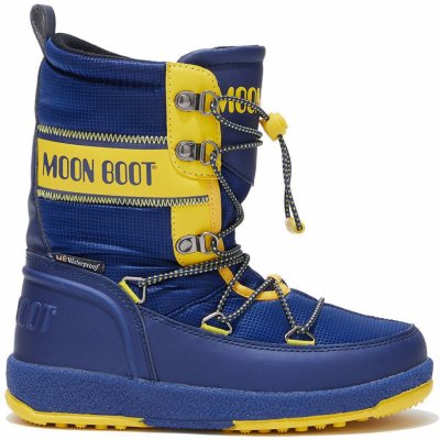 Moon Boot JR Boy Biker Blue Yellow – Zboží Mobilmania