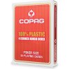 Karetní hry Copag 100 % Plastic 4 Cornier Jumbo Index RED