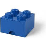 LEGO® Úložný box 4 s šuplíkem světle modrá – Hledejceny.cz