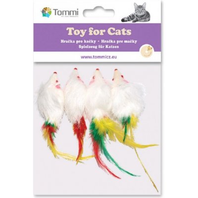 Tommi myšky s peříčkem 4ks – Sleviste.cz