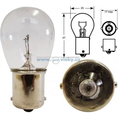 Autolamp 12V 21W BA15s P21W A2447 – Hledejceny.cz