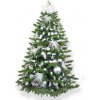 Vánoční stromek LAALU Ozdobený stromeček POLÁRNÍ BÍLÁ II 180 cm s 109 ks ozdob a dekorací