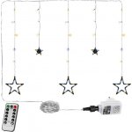 Voltronic 67312 Vánoční závěs 5 hvězd 61 LED teple studeně bílý +ovladač – Hledejceny.cz