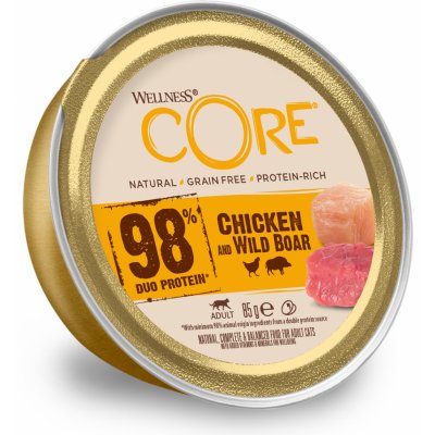 Wellness Core 98% kuřecí / divočák 85 g – Sleviste.cz
