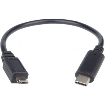 PremiumCord kur31-02 USB 3.1 konektor C/male - USB 2.0 konektor Micro-B/male, 0,2m – Zboží Živě