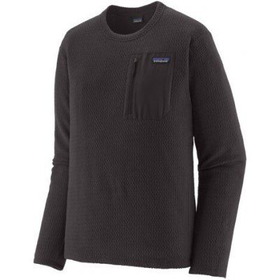 Patagonia R1 AIR FLEECE CREWNECK černá – Zboží Mobilmania