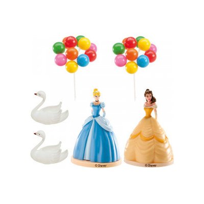 Figurka na dort princezny, labutě a balónky – Zboží Mobilmania