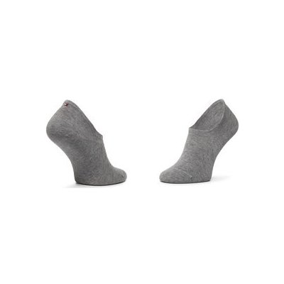 Tommy Hilfiger Sada 2 párů nízkých ponožek 382024001 Middle Grey Melange