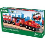 BRIO Hasičský hasící vlak 33844 – Zboží Dáma