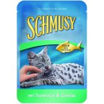 Schmusy Cat kapsa Fish tuňák+zelenina 100g