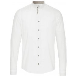 Pure Tracht slim fit tradiční košile dlouhý rukáv bílá