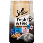 Sheba Fresh & Fine Hovězí a Kuřecí ve šťávě 6 x 50 g – Zboží Mobilmania