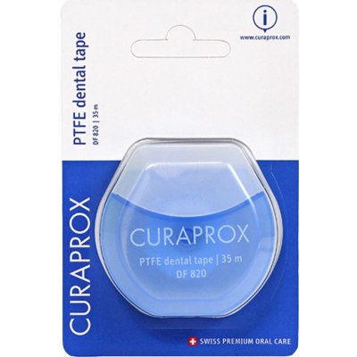 Curaprox DF 820 PTFE dentální nit teflonová 35 m