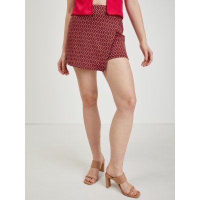 Orsay dámská vzorovaná sukně/kraťasy červená