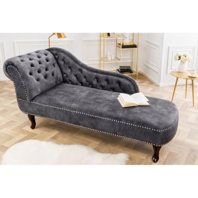 Massive home Chesterfield 170 cm šedá samet 41253 – Zbozi.Blesk.cz