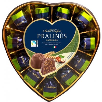 Maitre Truffout Pralinky z mléčné čokolády s kousky oříšků a cereáliemi 165 g – Zboží Dáma