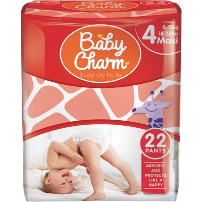 Baby Charm Super Dry Pants 4 8-15 kg 22 ks – Zbozi.Blesk.cz