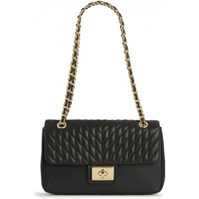 Karl Lagerfeld Paris Agyness Large Shoulder Bag Black Gold – Hledejceny.cz