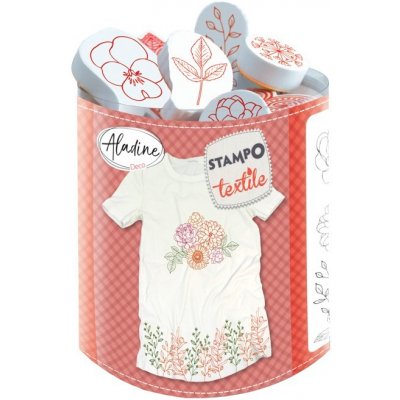 Aladine Razítka na textil Stampo TEXTILE Květiny a věnečky – Hledejceny.cz