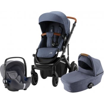 Britax Set Smile III + korba + autosedačka Baby Safe iSense 2022 Indigo Blue