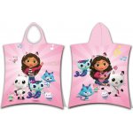 Jerry Fabrics plážová osuška Pončo Gabbys Dollhouse 02 50x115 cm – Zboží Dáma