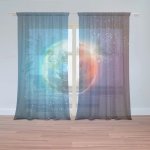 Záclony Země ve vesmíru: 2 ks - 150x250 cm - Sablio – Hledejceny.cz