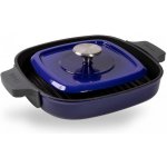 Woll Grilovací pánev Iron na indukci s poklicí modrá 28 cm – Zboží Dáma
