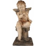 Clayre & Eef Béžová antik dekorace socha andílek Angel Vintage - 30*30*60 cm – Hledejceny.cz