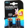 Baterie primární Duracell Ultra AAA 4ks 10PP100093