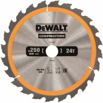 DeWALT DT1956 Pilový kotouč 250x30mm, 24zubů, ATB 10° – Zboží Mobilmania