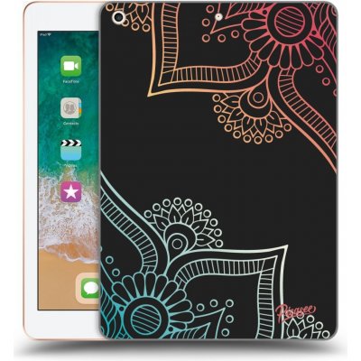 Picasee silikonový černý obal pro Apple iPad 9.7" 2018 6. gen Flowers pattern – Zboží Mobilmania