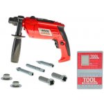 Mikro Trading červená vrtačka 26cm + 17ks příslušenství na baterie – Sleviste.cz