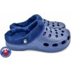 Dámské bačkory a domácí obuv FLAMEshoes dámské zateplené clogsy A-002-M modré