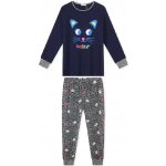 Dívčí pyžamo s Kočkou tm.modrá – Zboží Mobilmania
