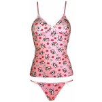 Sweet Cow bavlněná spodní košilka kalhotky světle růžová – Sleviste.cz