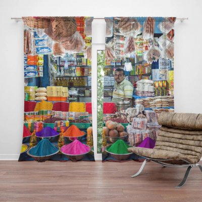 Sablio Závěs Barevné koření: 2ks 140x250cm – Hledejceny.cz