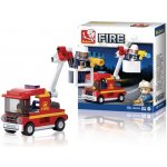 Sluban B0622A Hasiči Auto s malou plošinou – Zboží Dáma