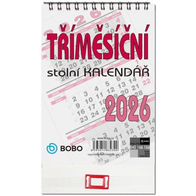 Stolní tříměsíční 2026 – Zboží Dáma
