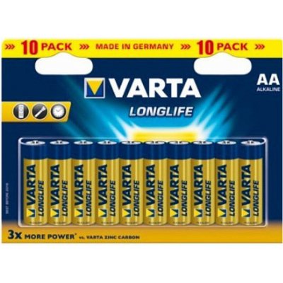 Varta LongLife AA R06 10ks 219589 – Zbozi.Blesk.cz