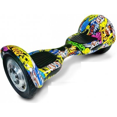 Hoverboard EcoWheel Offroad grafitty žlutá – Zbozi.Blesk.cz